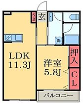 千葉県大網白里市仏島（賃貸アパート1LDK・1階・42.12㎡） その2