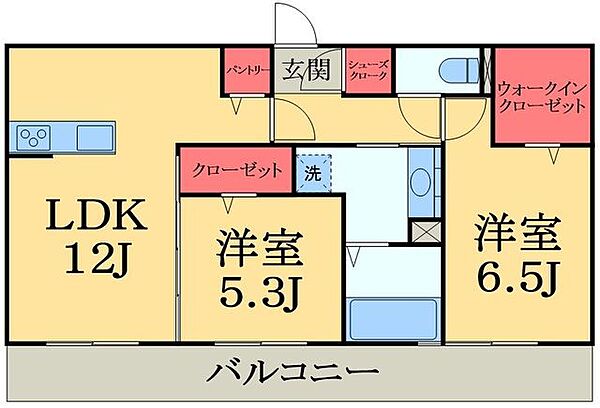 千葉県市原市姉崎西３丁目(賃貸アパート2LDK・3階・60.03㎡)の写真 その2