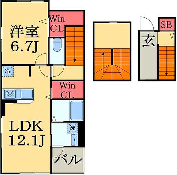 千葉県茂原市八千代２丁目(賃貸アパート1LDK・3階・59.21㎡)の写真 その2