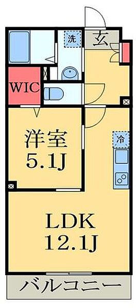 千葉県千葉市中央区松ケ丘町(賃貸アパート1LDK・2階・39.60㎡)の写真 その2