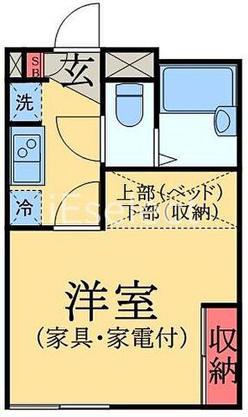 千葉県千葉市中央区蘇我１丁目(賃貸アパート1K・1階・19.87㎡)の写真 その2