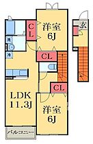 千葉県茂原市早野（賃貸アパート2LDK・2階・58.48㎡） その2