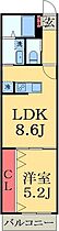 千葉県茂原市道表（賃貸アパート1LDK・2階・34.78㎡） その2