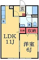 千葉県大網白里市みどりが丘１丁目（賃貸アパート1LDK・1階・40.92㎡） その2