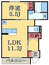 千葉県大網白里市大網（賃貸アパート1LDK・1階・41.96㎡） その2