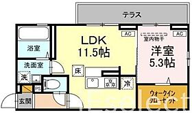 千葉県千葉市緑区おゆみ野中央２丁目（賃貸アパート1LDK・1階・41.95㎡） その2