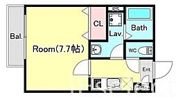 JR内房線 浜野駅 徒歩8分の賃貸アパート 3階1Kの間取り