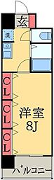 GRASSSQUARE六番館 1Kの間取図画像