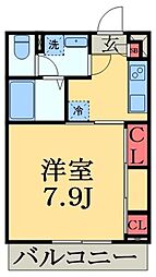 リブリ・M.Y.U 1Kの間取図画像