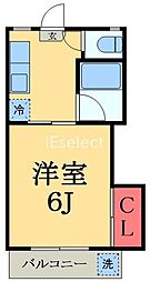 コア21 1Kの間取図画像