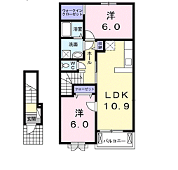 間取図画像 2LDK