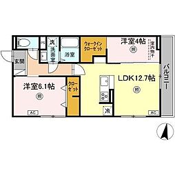 間取図画像 2LDK