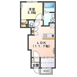 間取図画像 1LDK