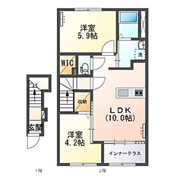 間取図画像 2LDK