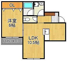 グランドライン緑ヶ丘  ｜ 福岡県北九州市小倉北区緑ケ丘1丁目（賃貸アパート1LDK・1階・40.41㎡） その2