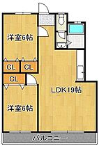 リバーサイドプリンセス篠崎  ｜ 福岡県北九州市小倉北区篠崎1丁目（賃貸マンション2LDK・5階・61.00㎡） その2