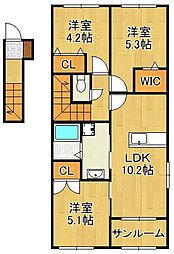 ファミールS 3LDKの間取図画像