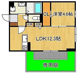 サンヒルズ 1LDKの間取図画像