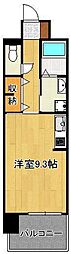 グランドール到津フォレスト ワンルームの間取図画像
