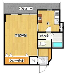 ACEビル 1Kの間取図画像