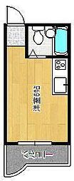 プレスト下到津の丘 ワンルームの間取図画像