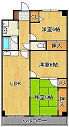 ギャラン中井 3LDKの間取図画像