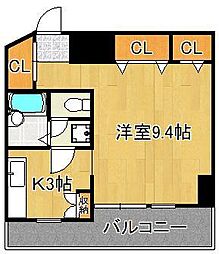 ACEビル 1Kの間取図画像