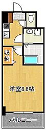 ラファエロ 1Kの間取図画像