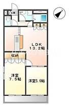 シャーロックホームＺＵ  ｜ 愛知県豊田市大林町16丁目（賃貸マンション2LDK・1階・57.75㎡） その2