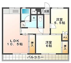 ビレッジハウス三好  ｜ 愛知県みよし市打越町山伏（賃貸マンション2LDK・2階・57.96㎡） その2