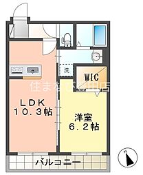 間取図画像 1LDK