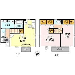 ルートY 2LDKの間取図画像
