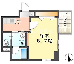 VillaEdel豊田駅前 1Kの間取図画像