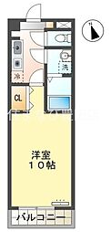 グリーン・テラス 1Kの間取図画像