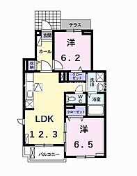 ANGEMAISON 2LDKの間取図画像
