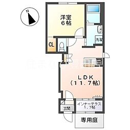 Cerezo 1LDKの間取図画像