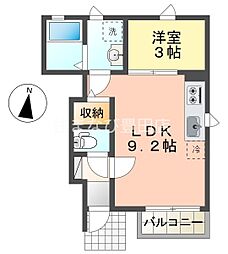 エスペランサ1 1LDKの間取図画像