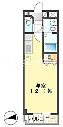 フィオーレ上丘 ワンルームの間取図画像