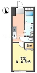 Opulence 1Kの間取図画像