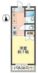 ラルーチェ若宮 ワンルームの間取図画像