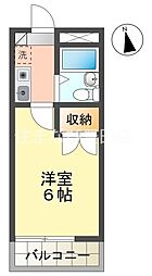 RX豊田 1Kの間取図画像