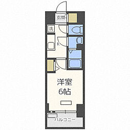 Osaka Metro千日前線 西長堀駅 徒歩7分の賃貸マンション 7階1Kの間取り