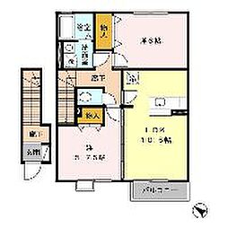 シルクコート 2LDKの間取図画像