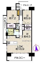 間取図画像 3LDK