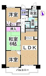 丸美ロイヤル久保田 3LDKの間取図画像