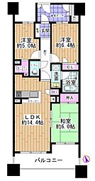 ライオンズマンション四日市城東町 3LDKの間取り