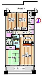 サンマンションアトレ旭が丘1番館 3LDKの間取図画像