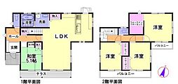 明和町金剛坂 4LDKの間取り