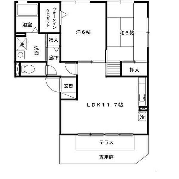 兵庫県姫路市広畑区西蒲田(賃貸アパート2LDK・2階・57.98㎡)の写真 その2