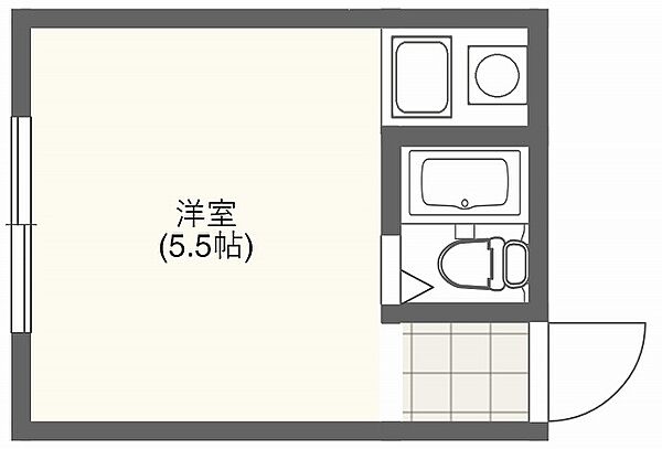 兵庫県神戸市西区高雄台(賃貸アパート1R・2階・20.00㎡)の写真 その2